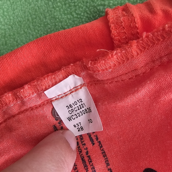 Fossil Skinny Jeans Bright Orange Size 28 Mid Rise - Picture 9 of 10